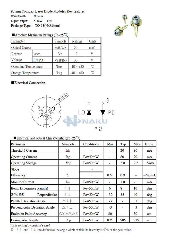 905nm ir laser diode